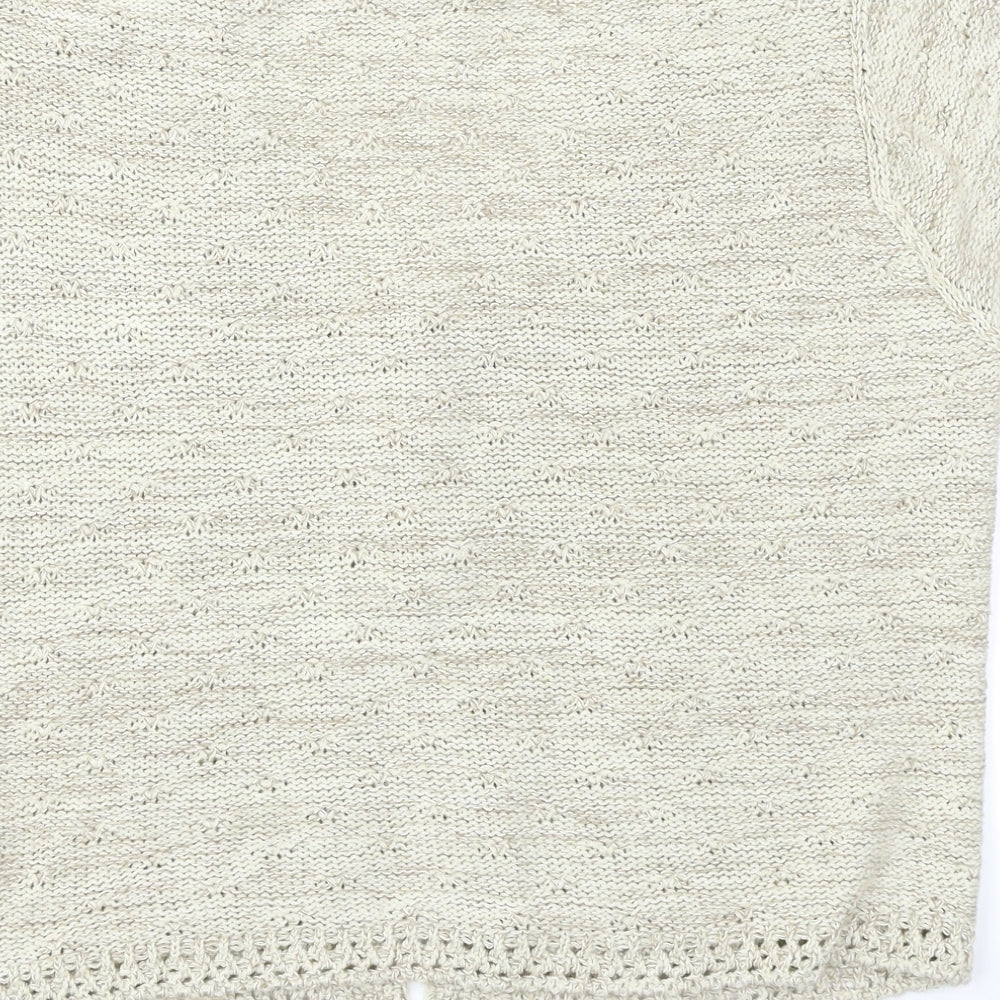 M&Co Womens Beige   Cardigan Jumper Size L