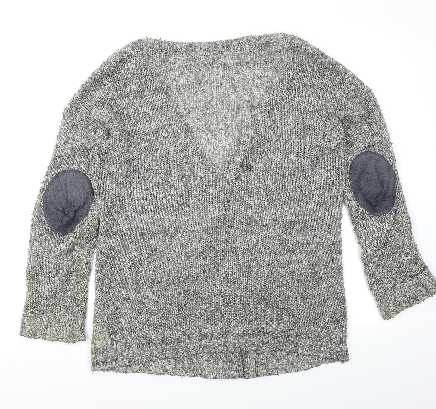 Divided Womens Grey  Knit Cardigan Jumper Size 12