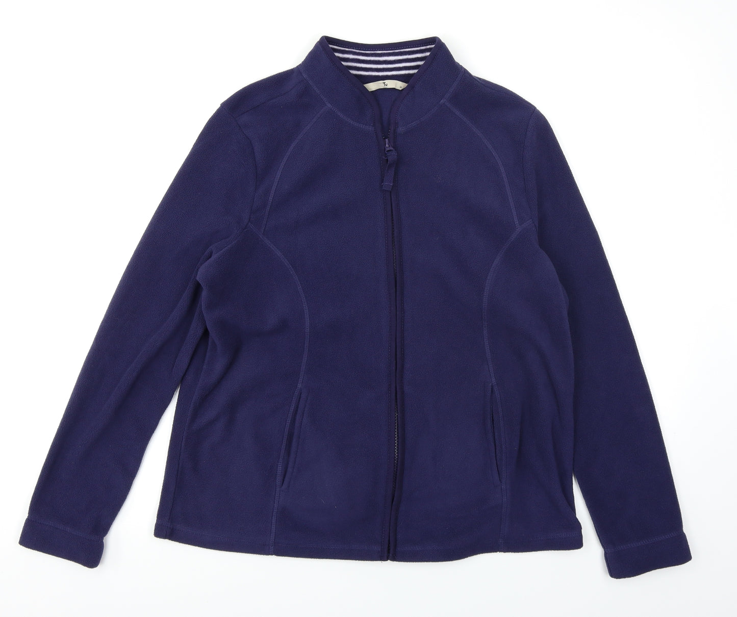 TU Womens Blue  Fleece Jacket  Size 14