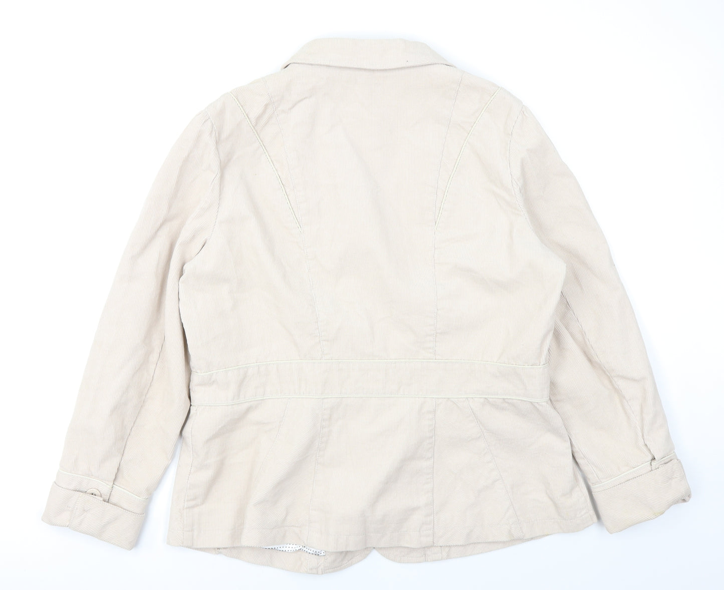 Rocha John Rocha Womens Pink  Corduroy Jacket Blazer Size 18