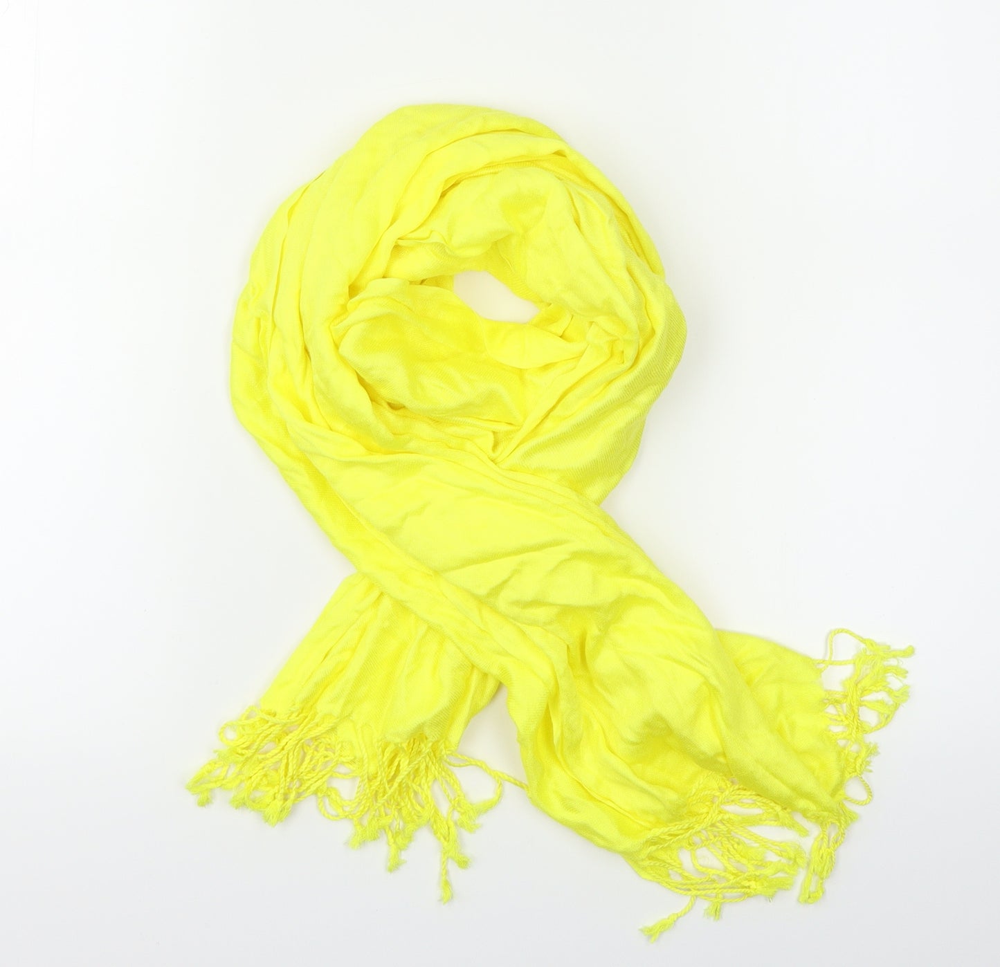 Preworn Womens Yellow    Scarf