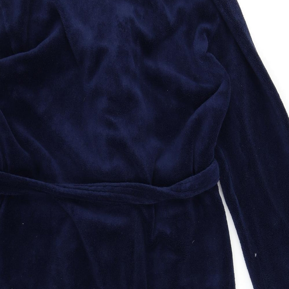 Urban Spirit Mens Blue Solid   Robe Size XL
