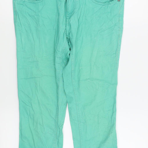 OKAY Womens Green   Capri Jeans Size 10 L20.5 in