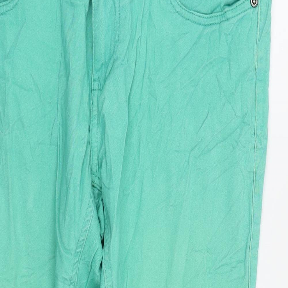 OKAY Womens Green   Capri Jeans Size 10 L20.5 in