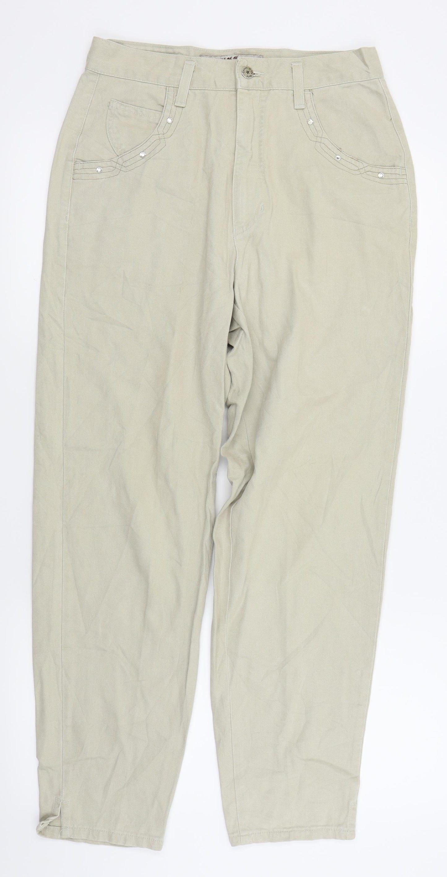 Colours of The World Womens Beige   Straight Jeans Size 12 L27 in