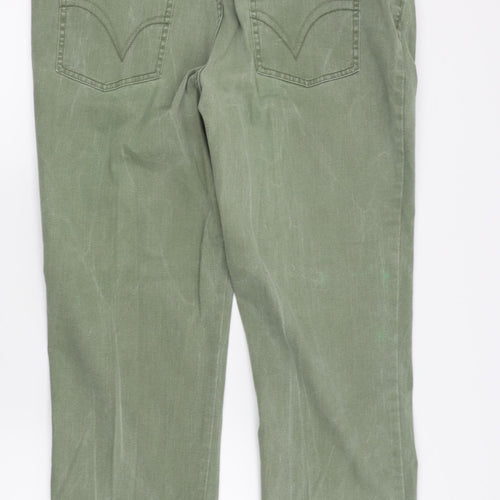 Papaya Womens Green   Straight Jeans Size 18 L25 in
