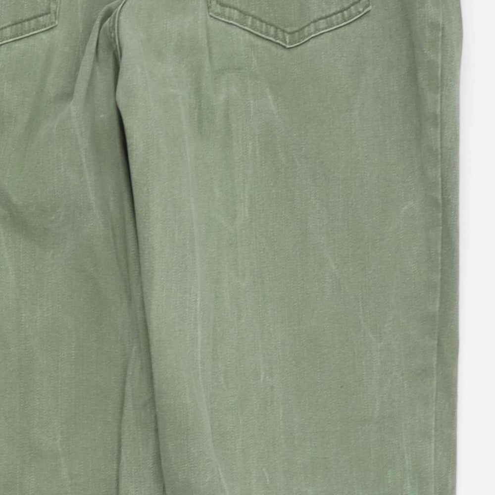 Papaya Womens Green   Straight Jeans Size 18 L25 in