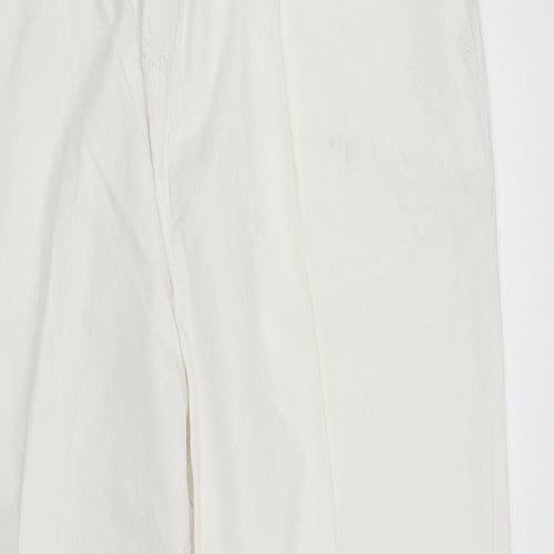 LABEL BE Womens White   Trousers  Size 12 L23 in