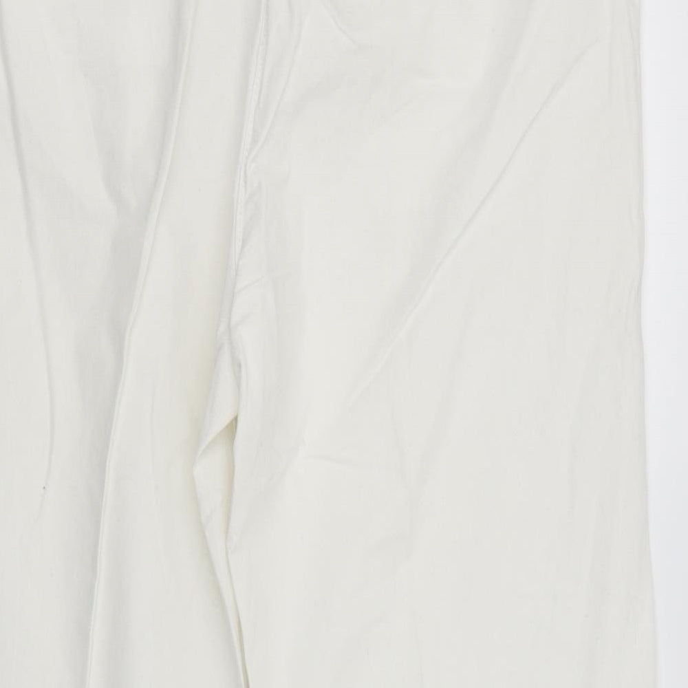 LABEL BE Womens White   Trousers  Size 12 L23 in