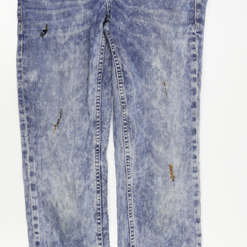 onlyjeans Womens Blue   Skinny Jeans Size 30 in L27 in - ripped jeans