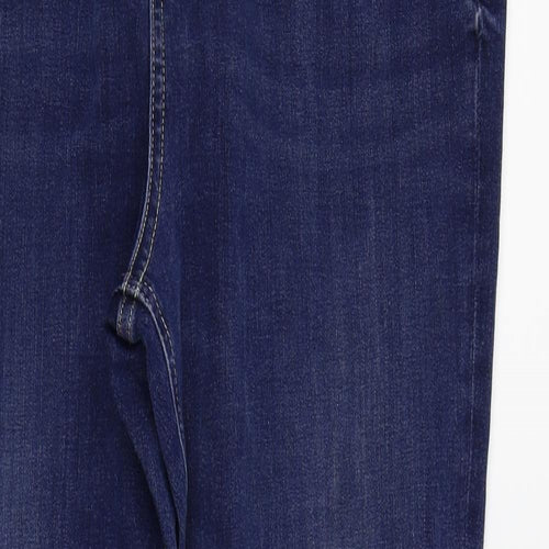 M&s Womens Blue   Straight Jeans Size 16 L29 in