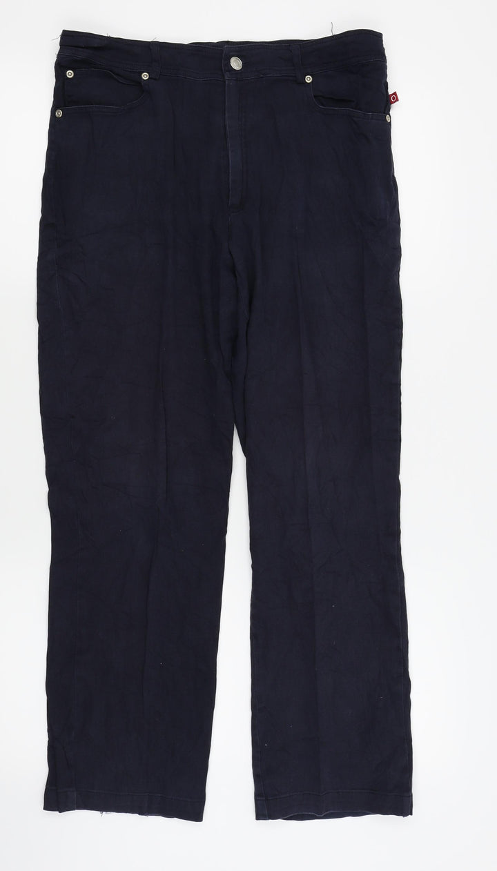 OLE Womens Blue Houndstooth  Skinny Jeans Size 10 L25 in