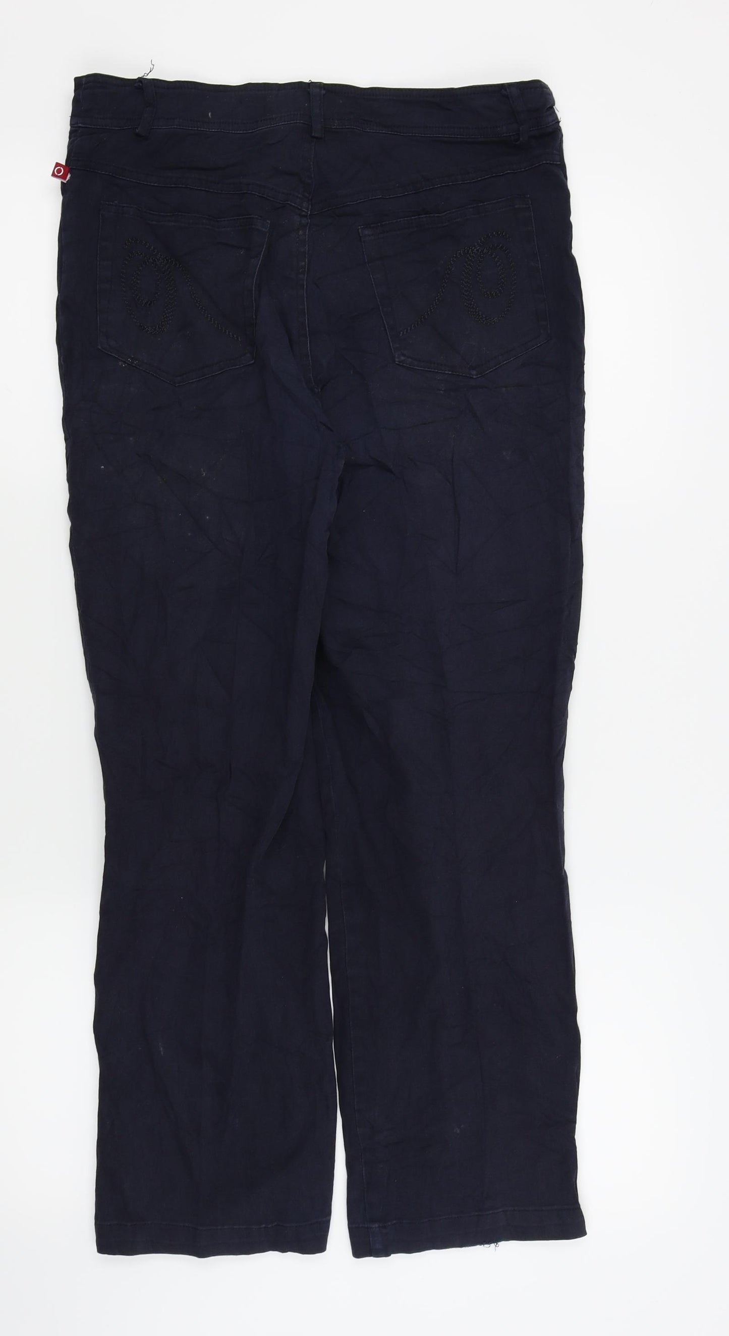 OLE Womens Blue Houndstooth  Skinny Jeans Size 10 L25 in
