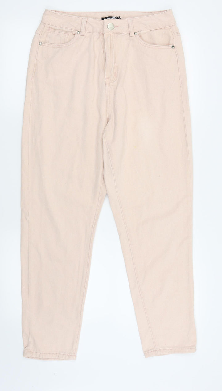 Boohoo Womens Pink Skinny Jeans Size 12 L25 in