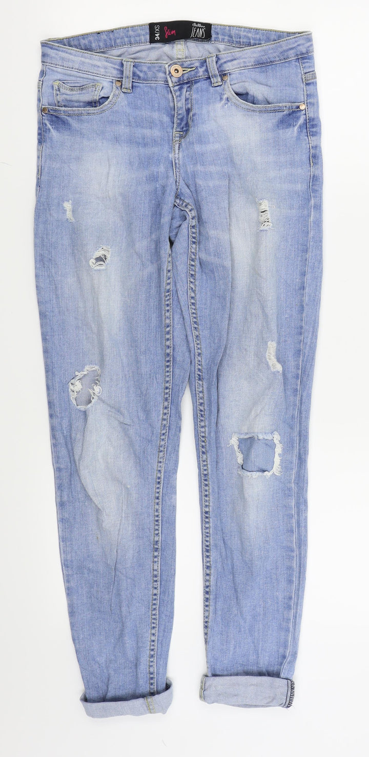 clillim jeans Womens Blue   Skinny Jeans Size XS L26 in - ripped jeans