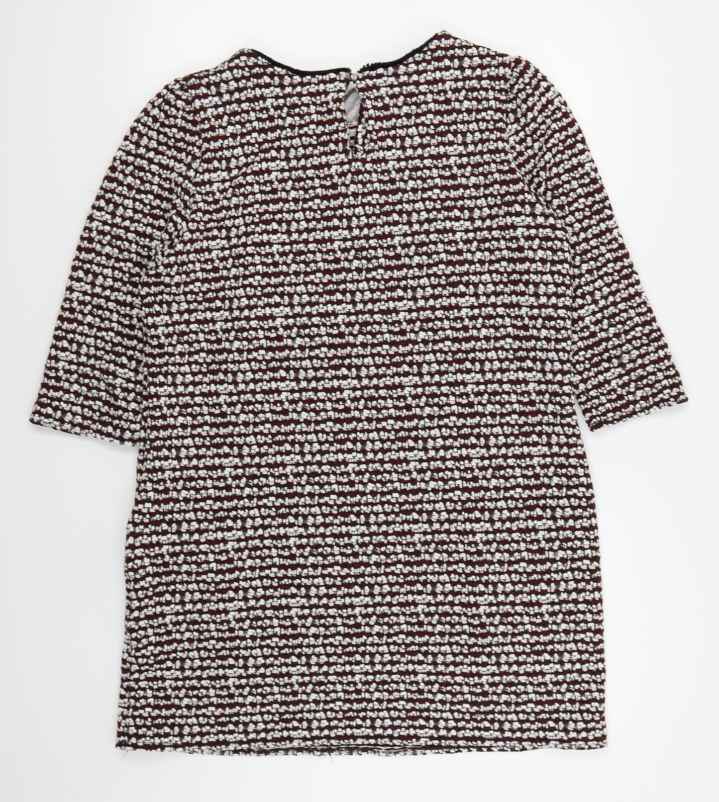 REDHERRING Womens Red Houndstooth  T-Shirt Dress  Size 18