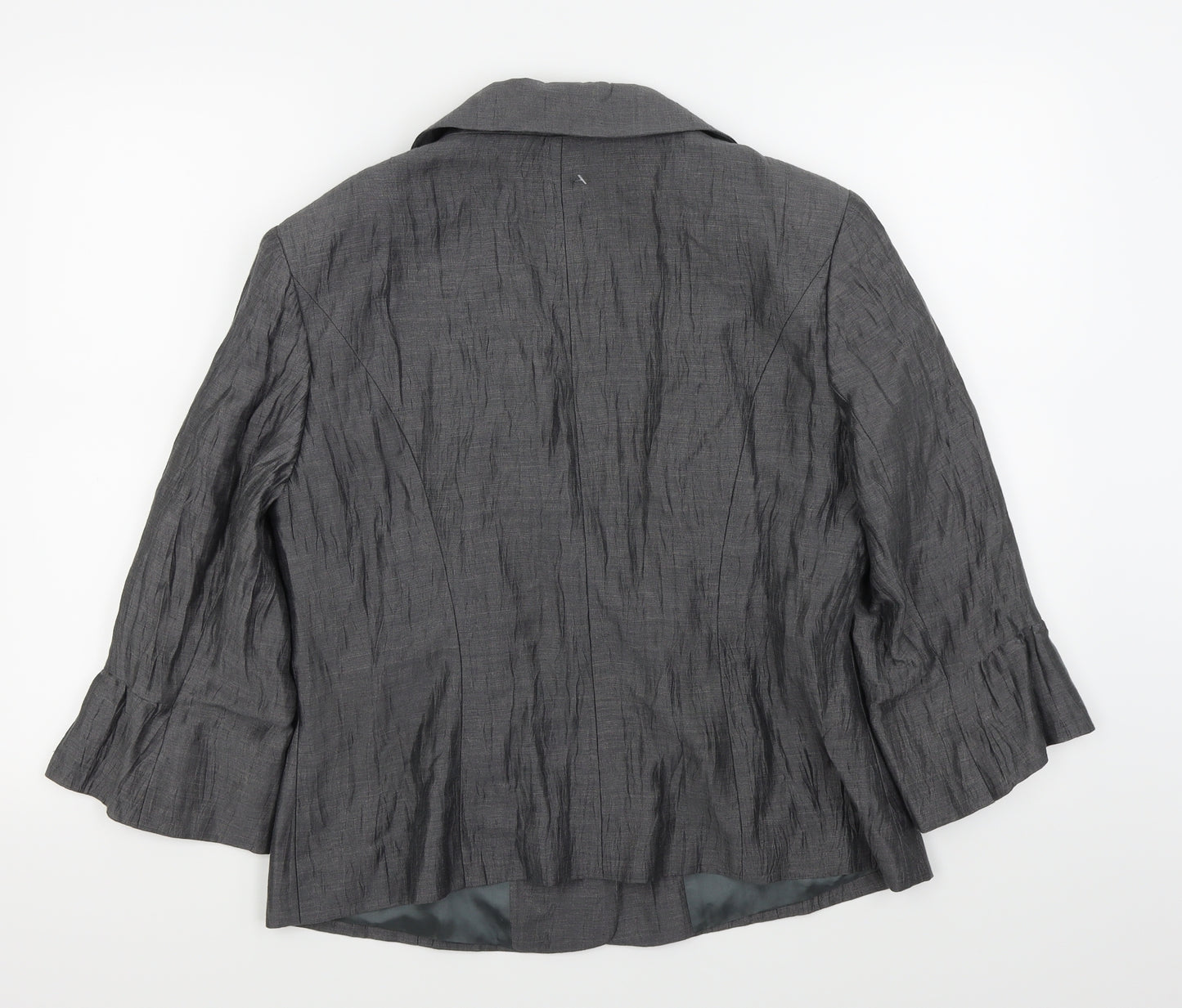 Kaliko Womens Silver   Jacket Blazer Size 16
