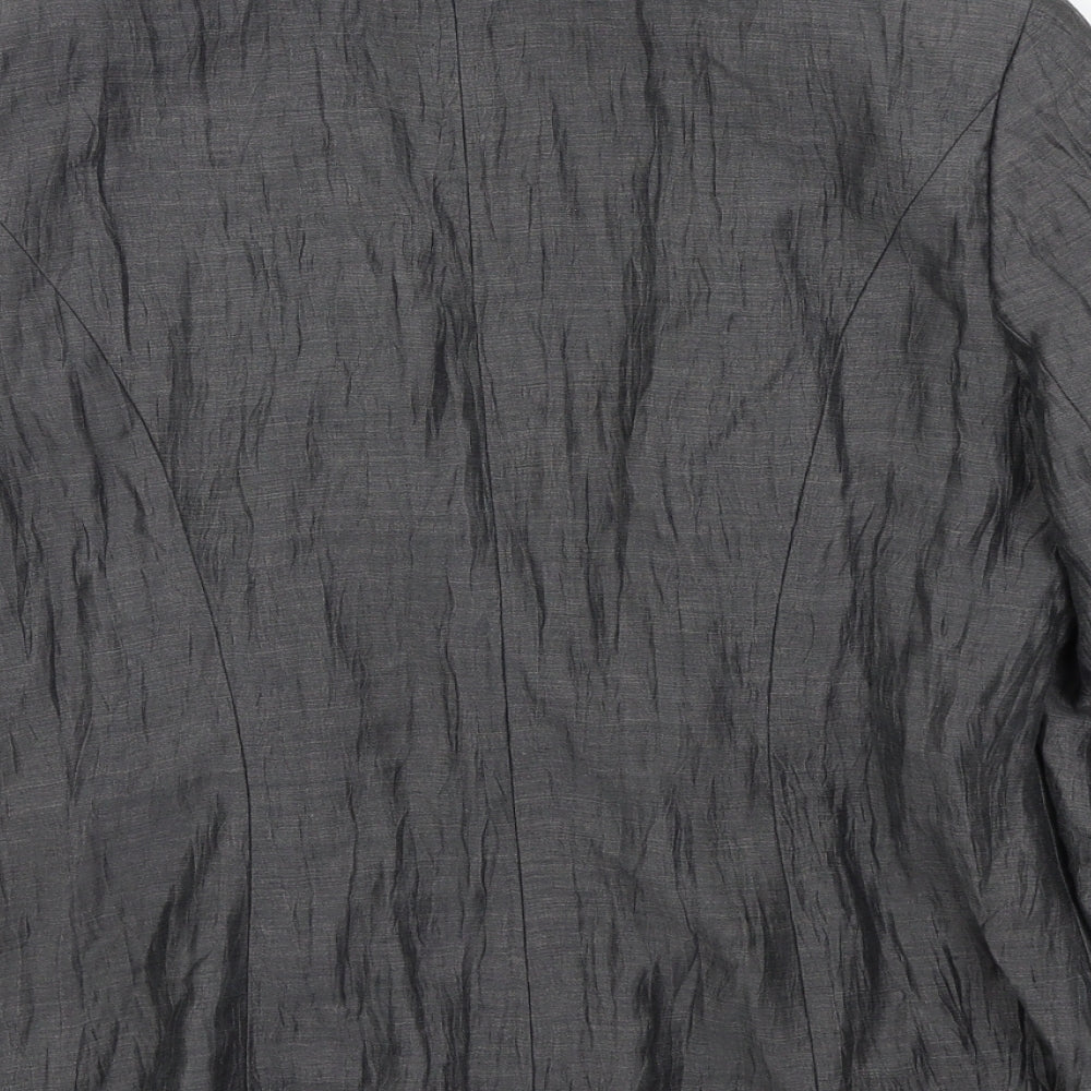 Kaliko Womens Silver   Jacket Blazer Size 16