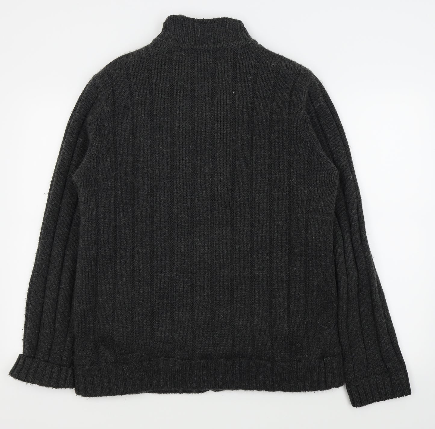 F&F Mens Black   Full Zip Jumper Size M