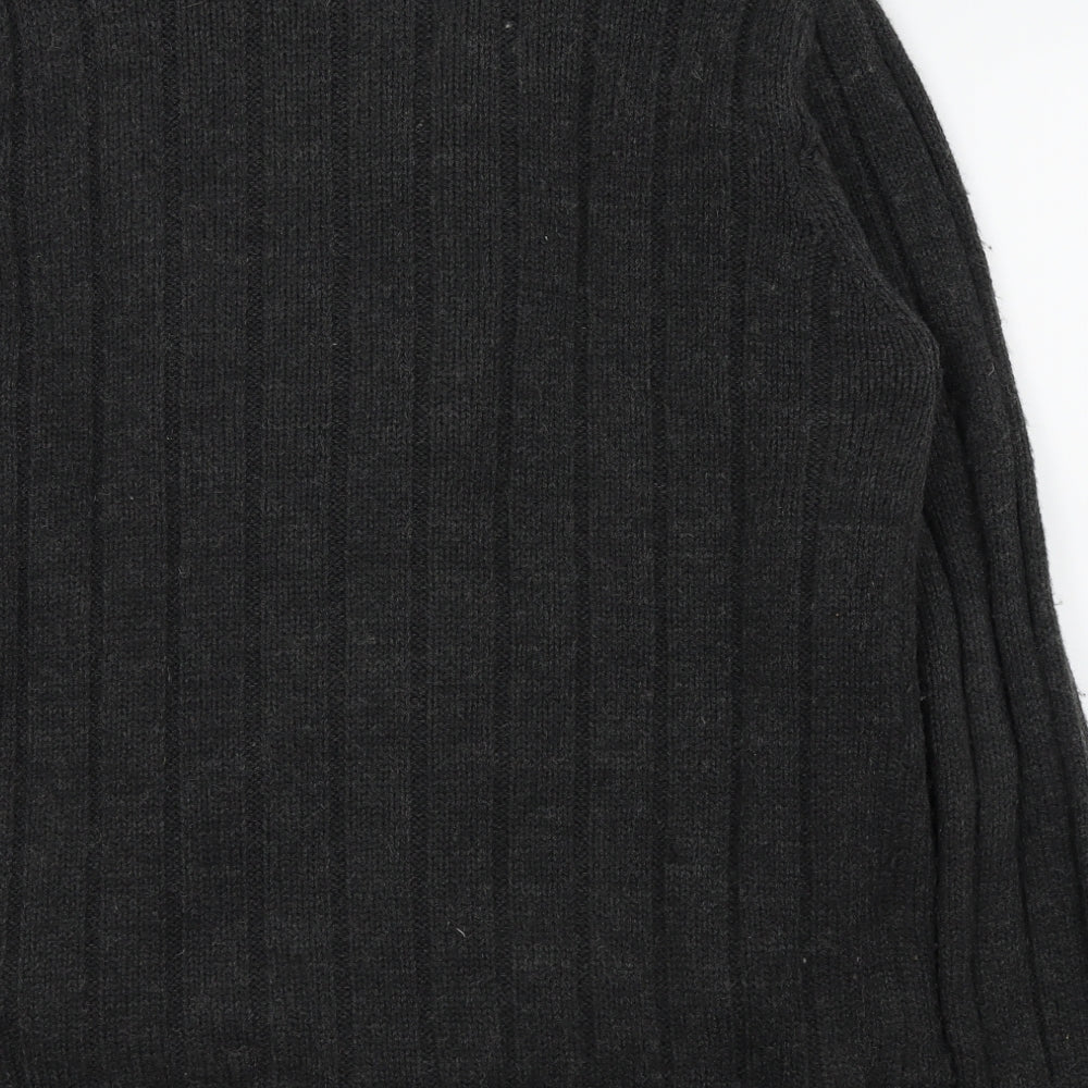 F&F Mens Black   Full Zip Jumper Size M