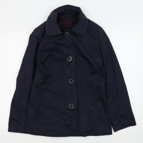 Per Una Womens Blue   Rain Coat Coat Size 12