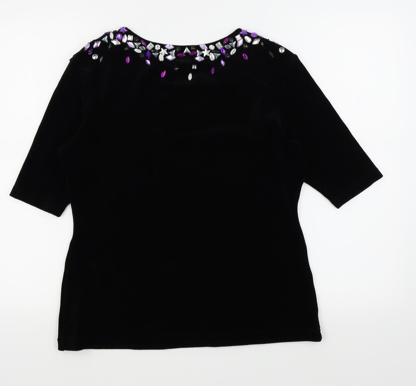 Preworn Womens Black   Basic T-Shirt Size L