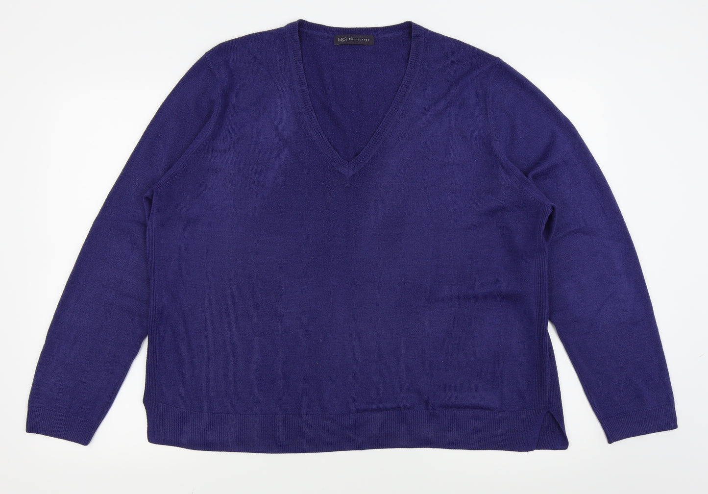 M&S Womens Blue   Pullover Jumper Size 20