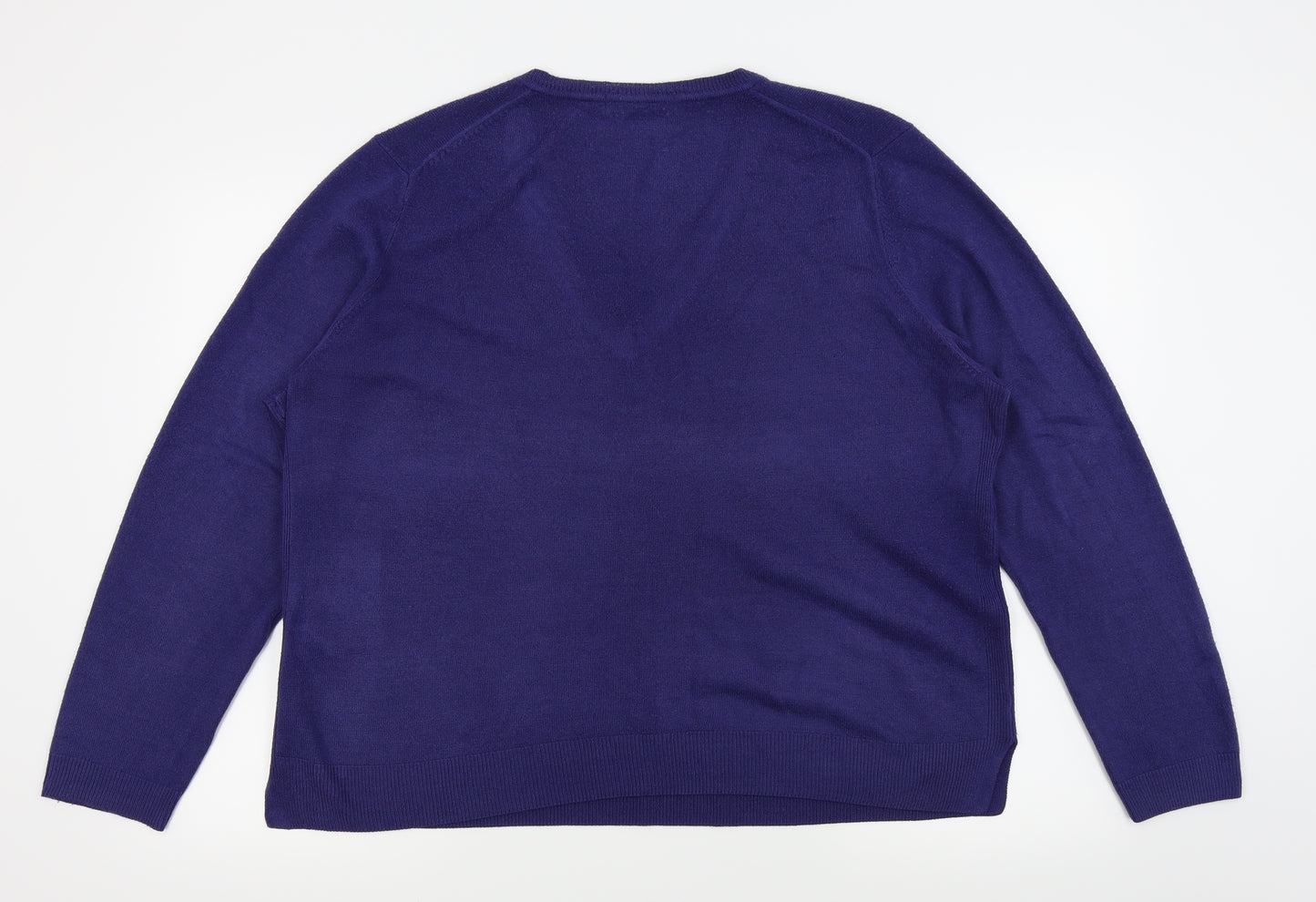 M&S Womens Blue   Pullover Jumper Size 20