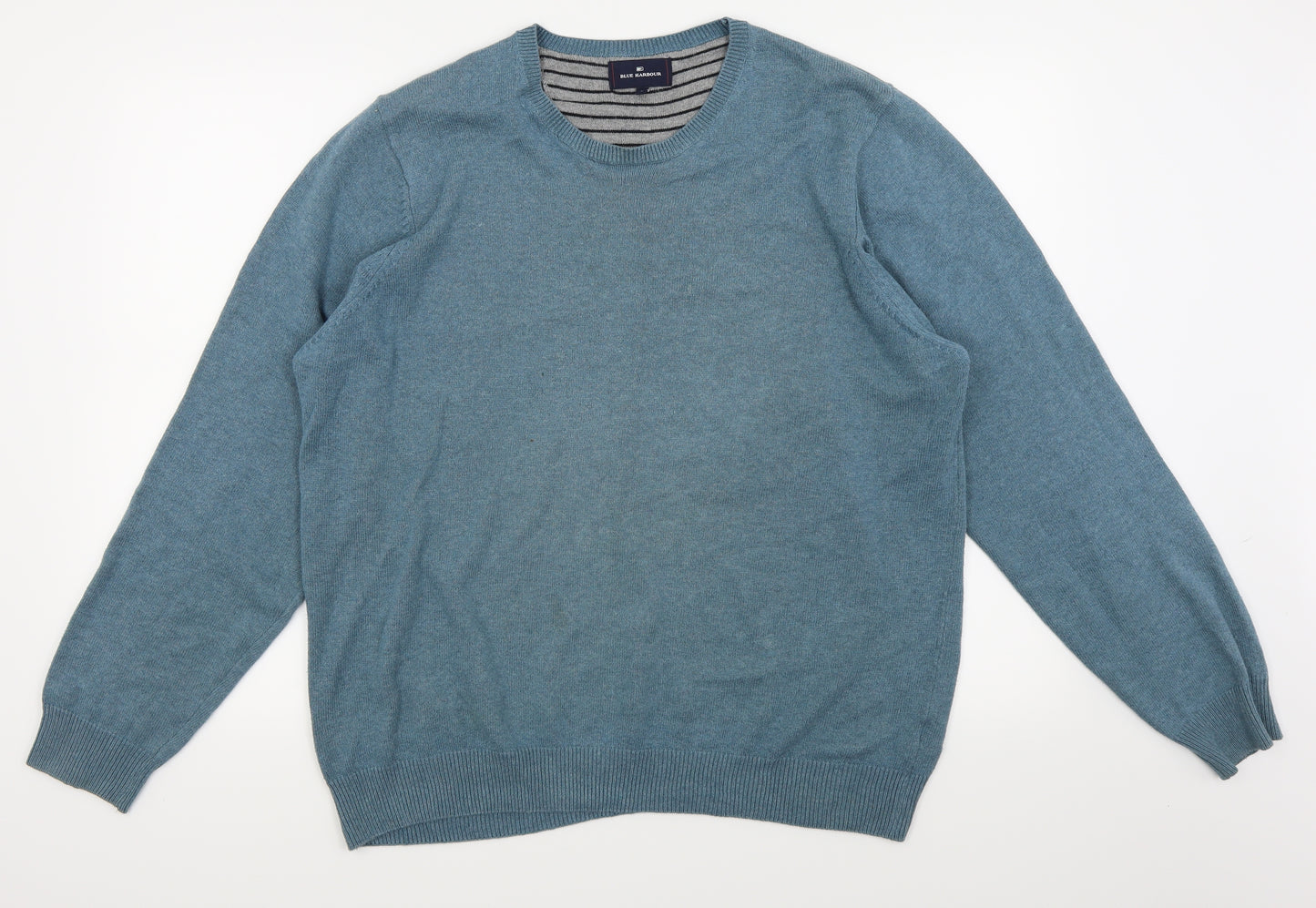 Blue Harbour Mens Blue   Pullover Jumper Size L