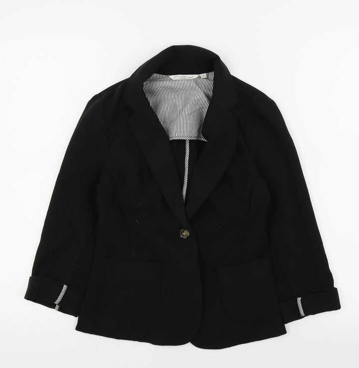 New Look Womens Black Jacket Blazer Size 6