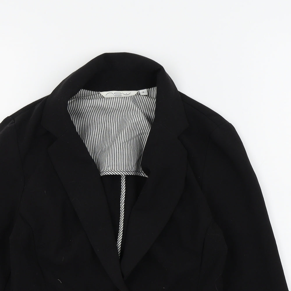 New Look Womens Black   Jacket Blazer Size 6