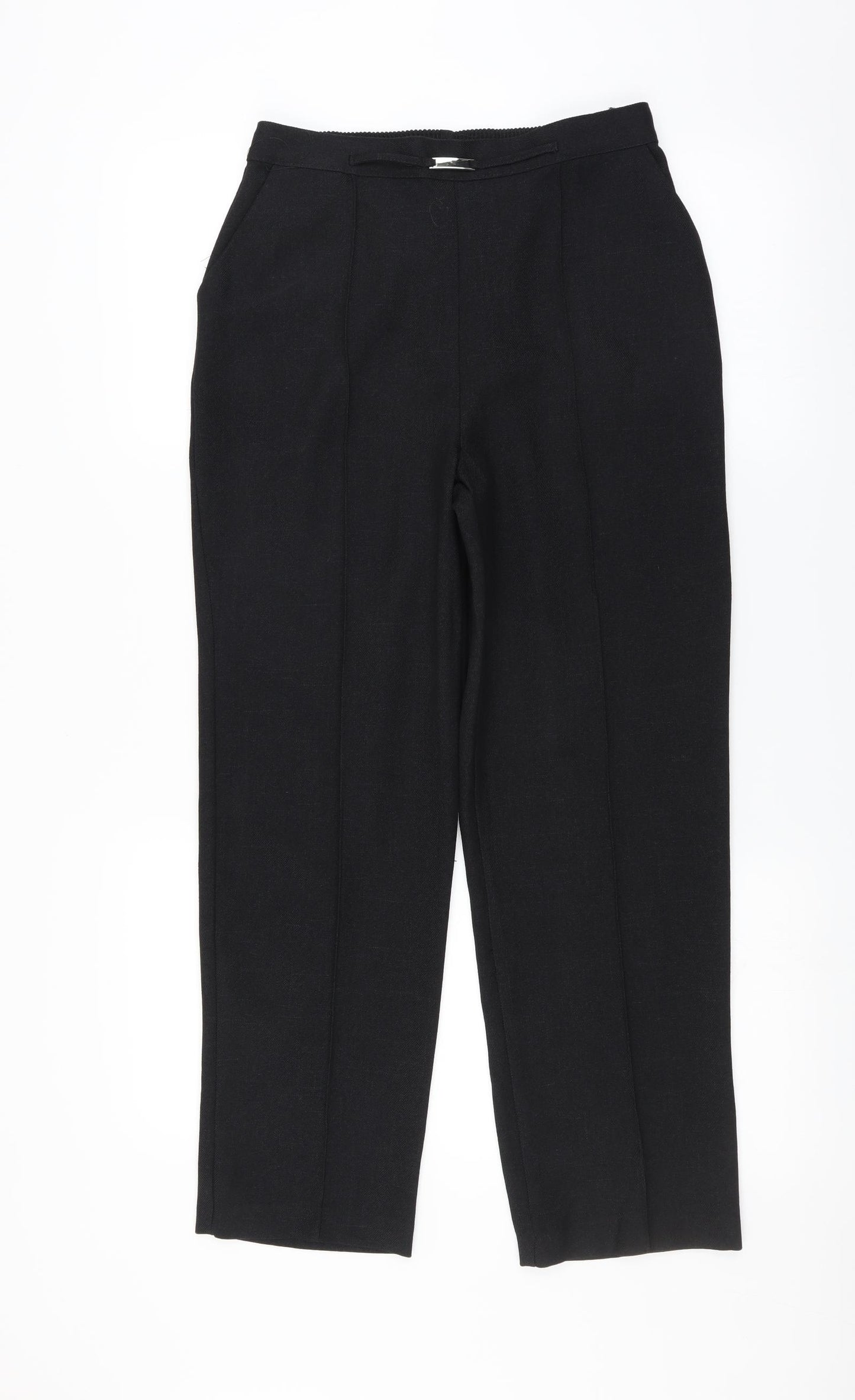 Papaya Womens Black   Trousers  Size 10 L27 in