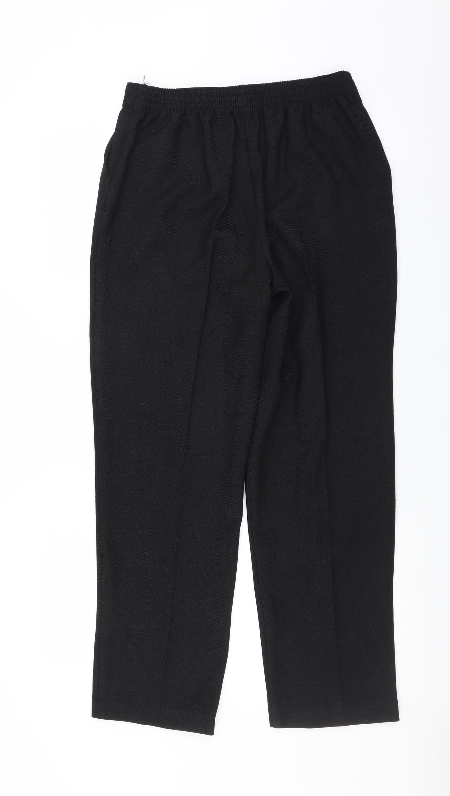 Papaya Womens Black   Trousers  Size 10 L27 in
