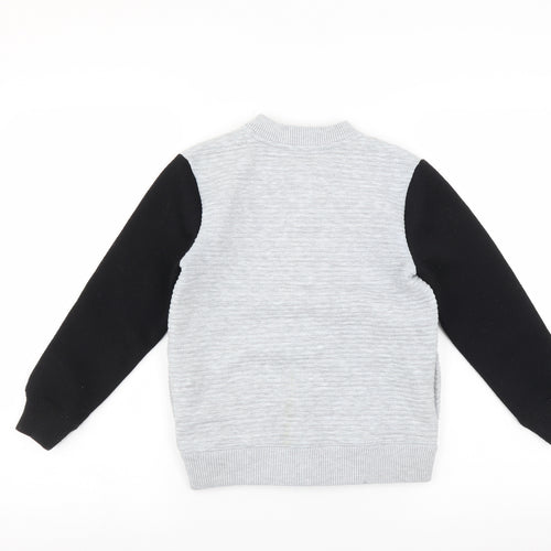 F&F Boys Grey   Full Zip Sweatshirt Size 7-8 Years