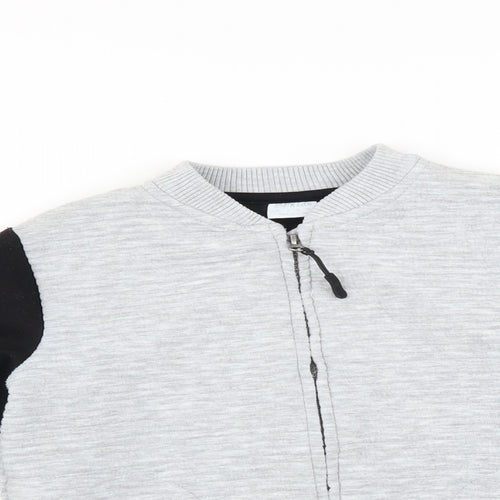 F&F Boys Grey   Full Zip Sweatshirt Size 7-8 Years