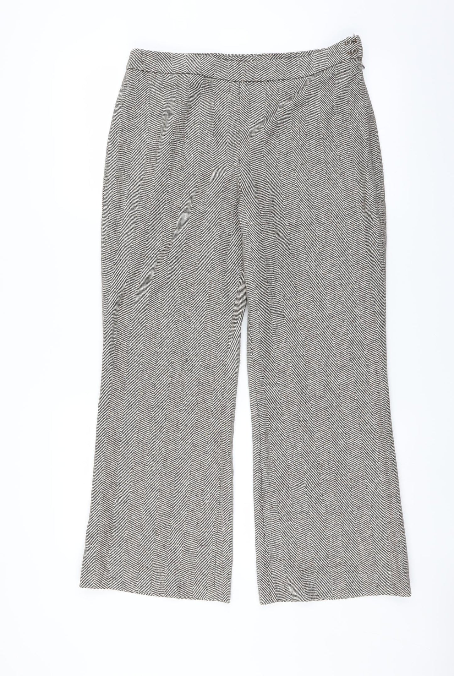 AMARANTO Womens Beige   Trousers  Size 10 L27 in - bootcut