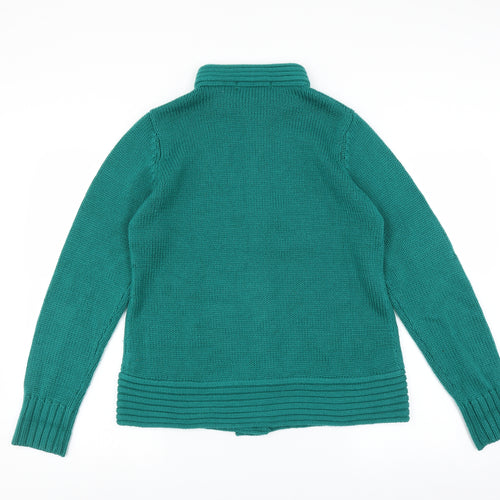 EWM Womens Green   Cardigan Jumper Size M