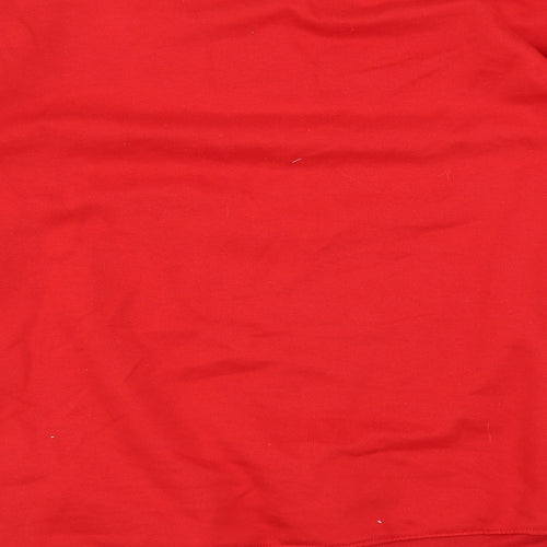PRETTYLITTLETHING Womens Red   Pullover Sweatshirt Size M