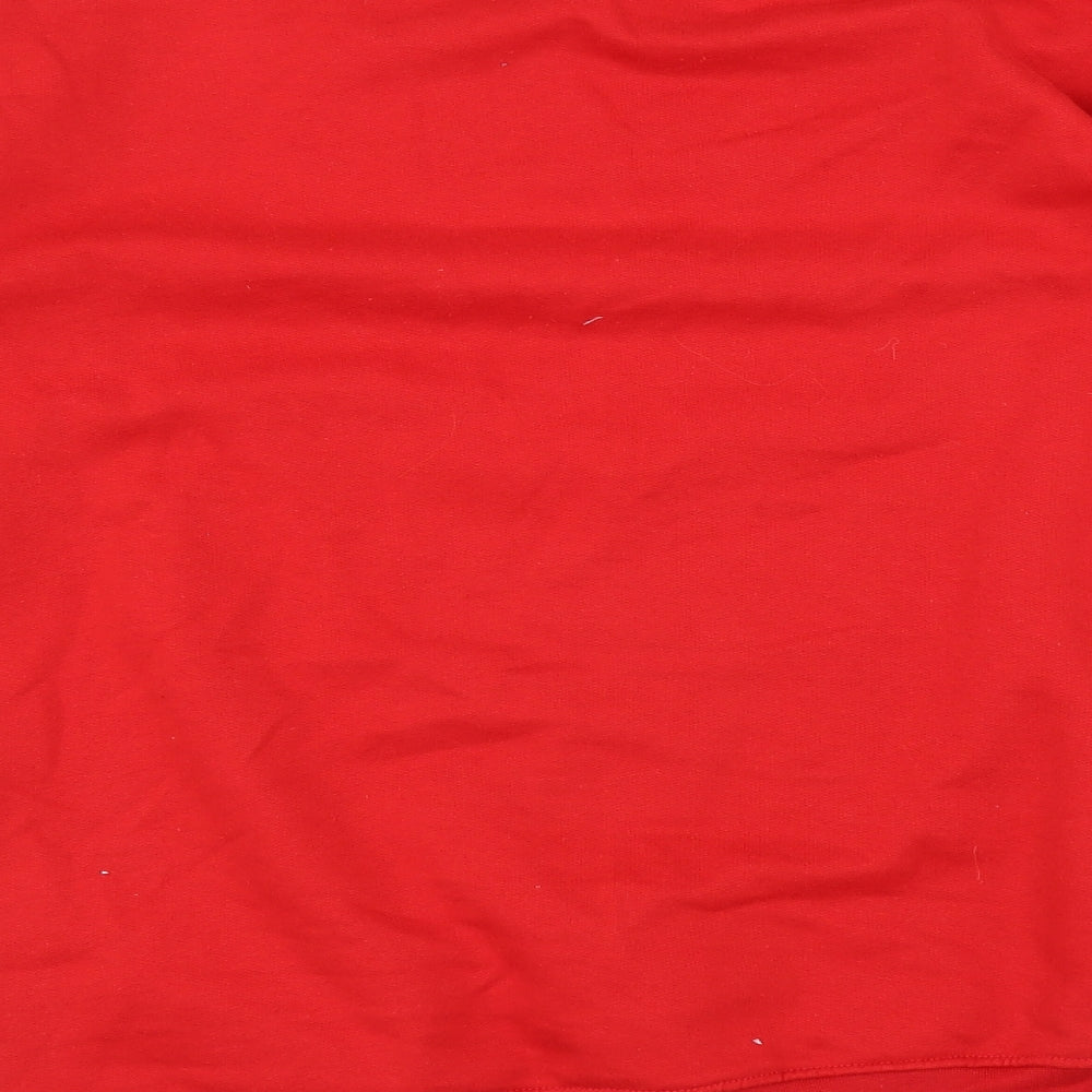 PRETTYLITTLETHING Womens Red   Pullover Sweatshirt Size M