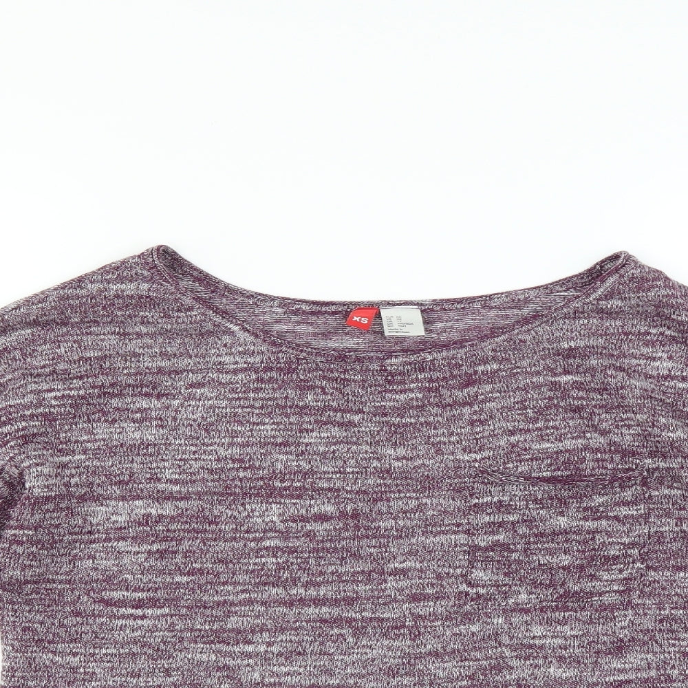 Divided by H&M Womens Purple   Pullover Jumper Size XS