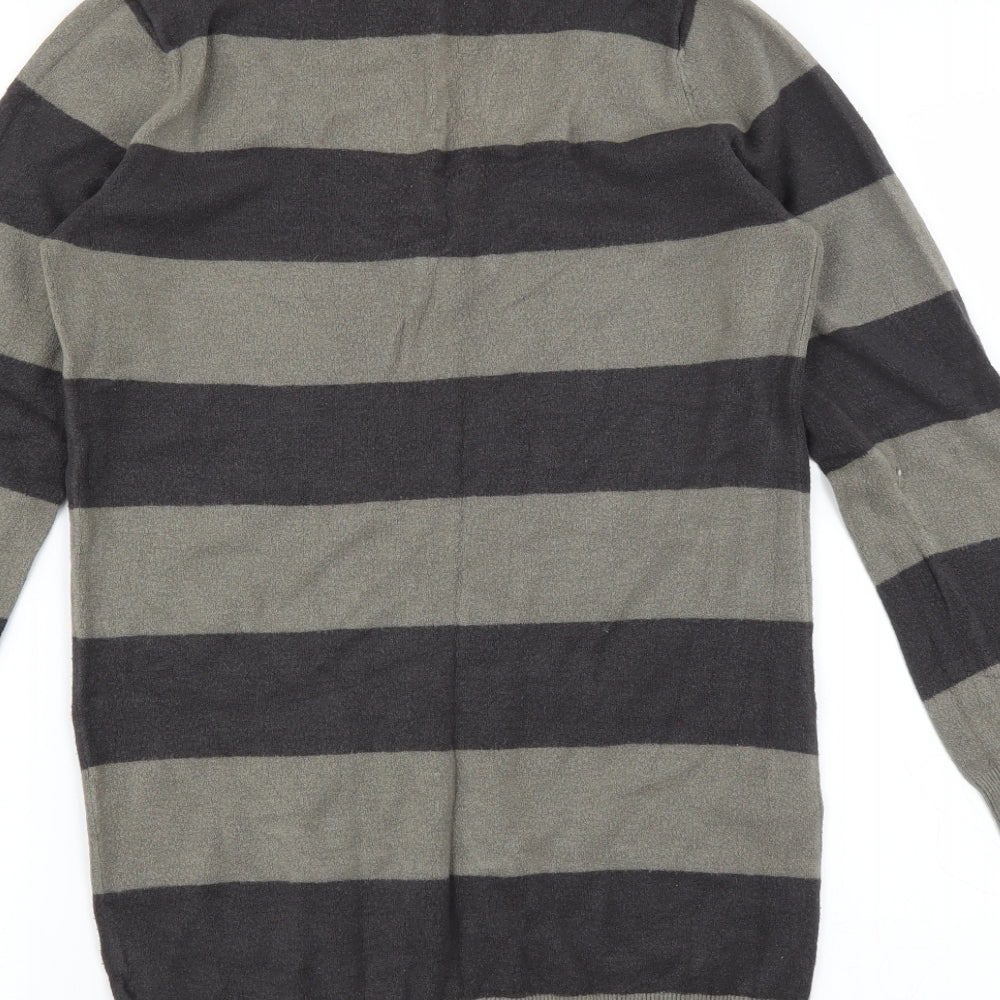 Primark Womens Green Striped  Pullover Jumper Size 8