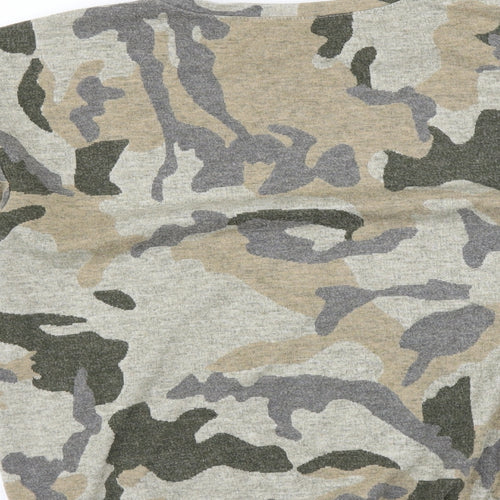 Select Mens Green Camouflage  Pullover Sweatshirt Size S