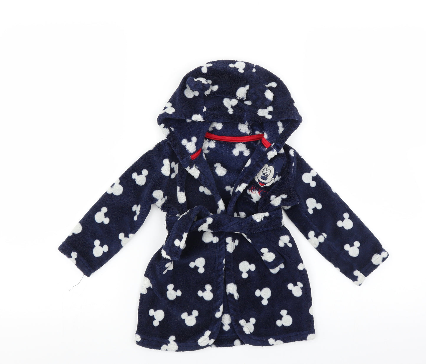 George Boys Blue Solid   Robe Size 9-12 Months  - mickey mouse