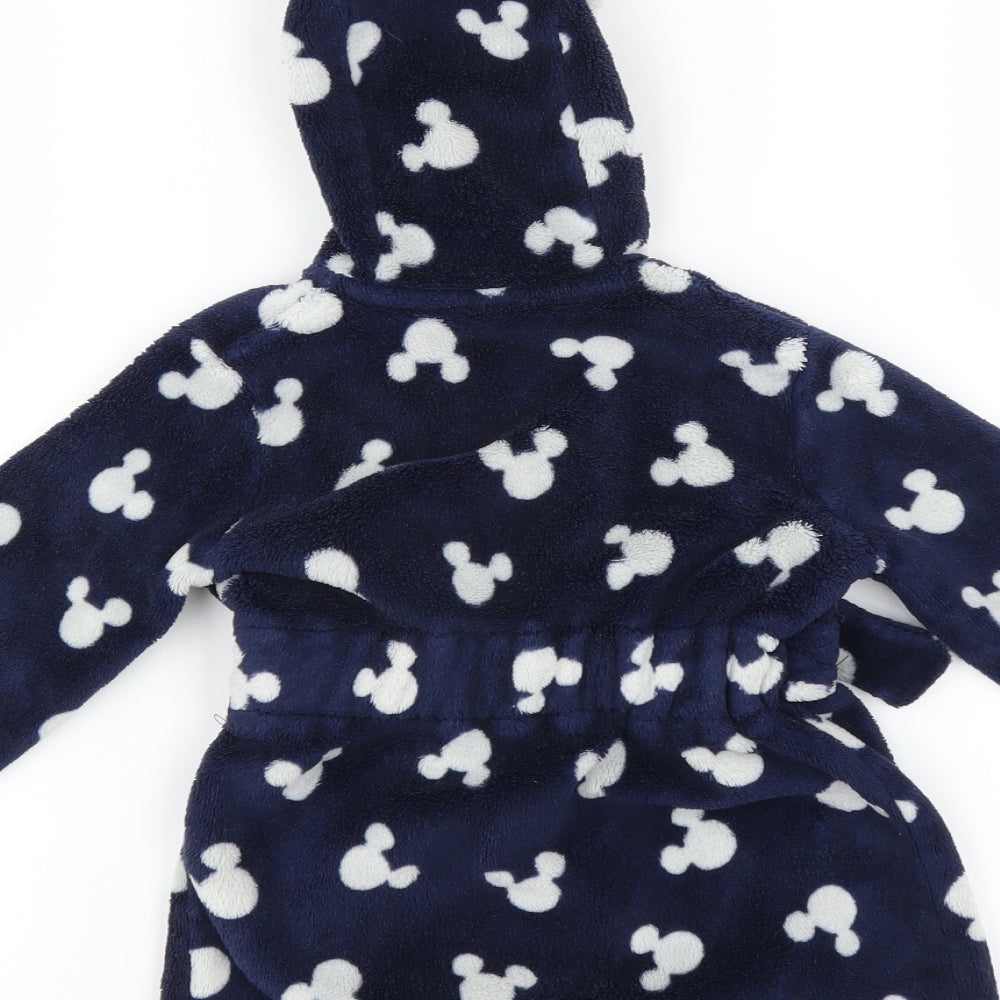 George Boys Blue Solid   Robe Size 9-12 Months  - mickey mouse