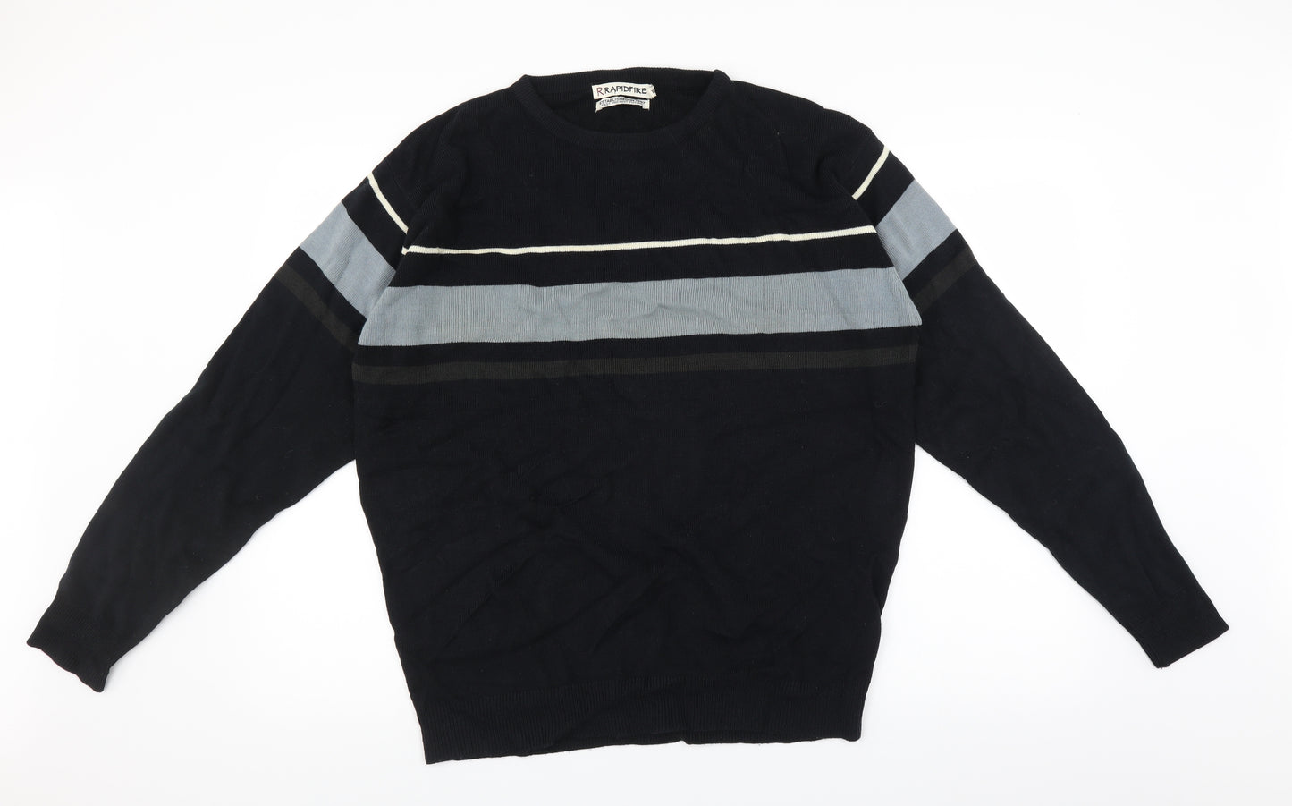 Rapid Fire Mens Black   Pullover Jumper Size 2XL