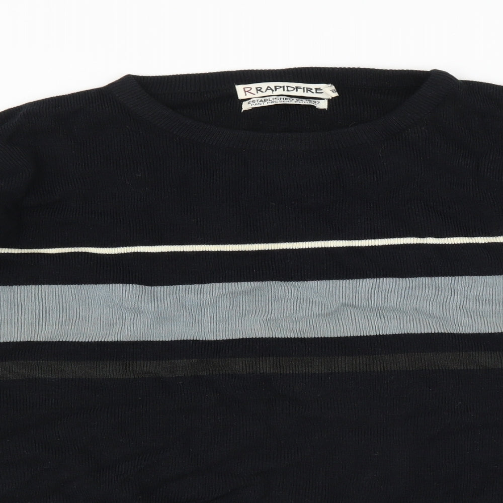 Rapid Fire Mens Black   Pullover Jumper Size 2XL