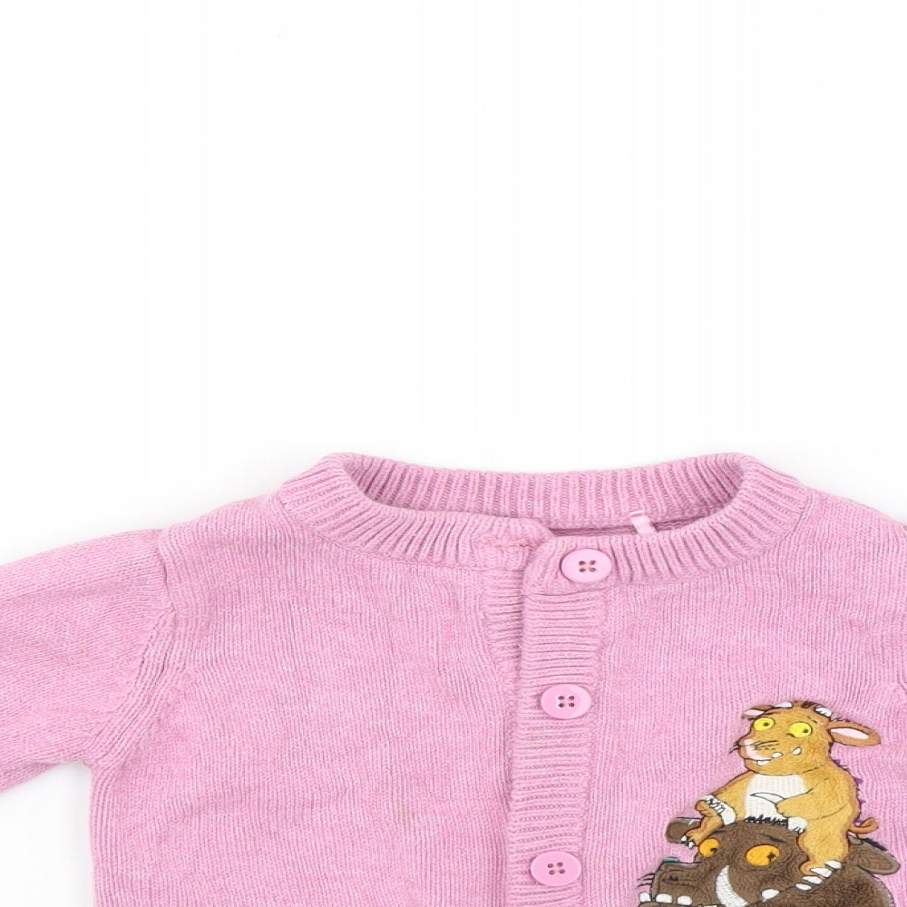 Sainsburys Girls Pink   Cardigan Jumper Size 18-24 Months  - Gruffalo