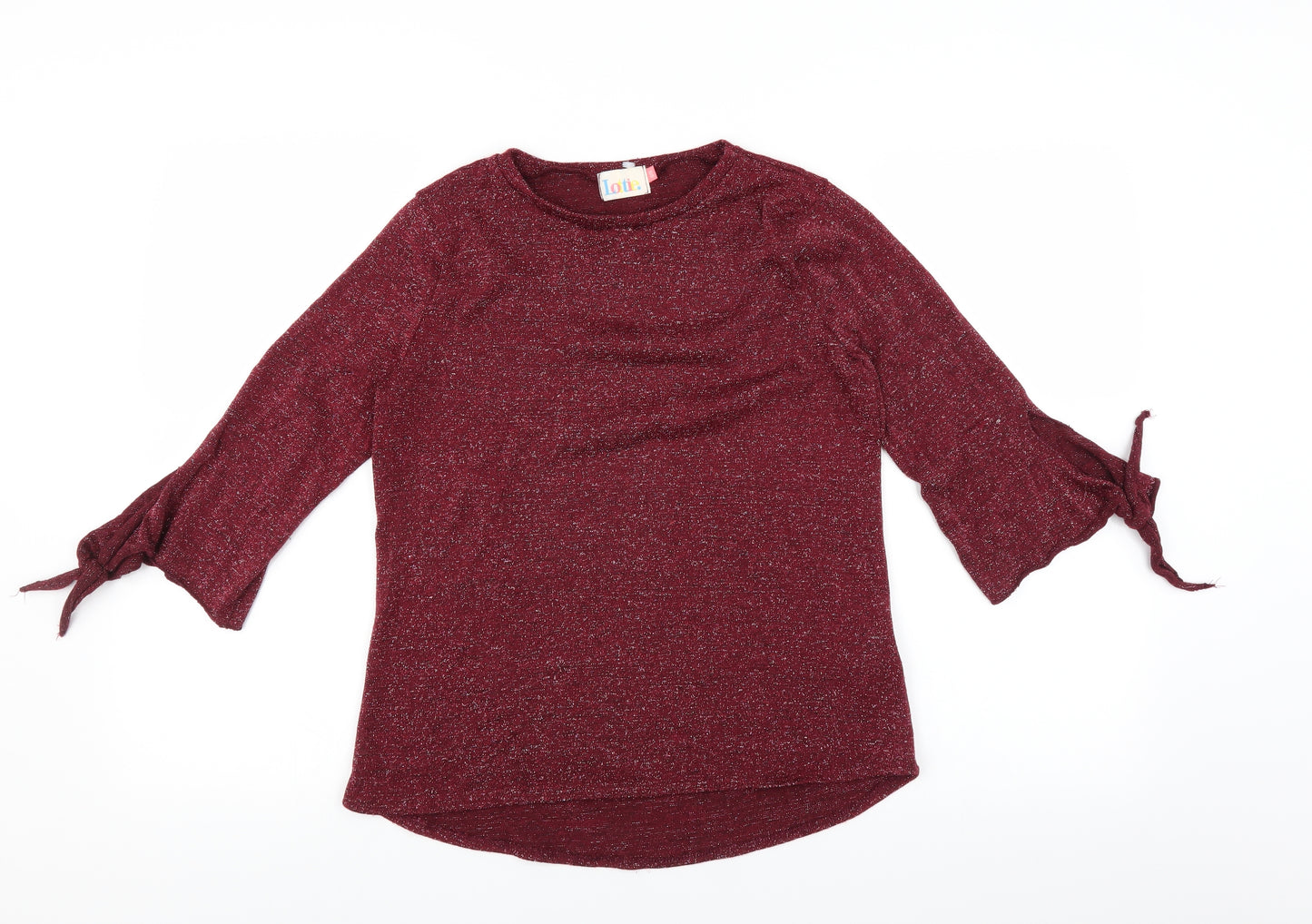 Lotties Womens Purple   Pullover Jumper Size 8  - glittery