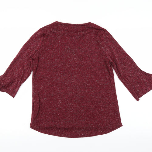Lotties Womens Purple   Pullover Jumper Size 8  - glittery