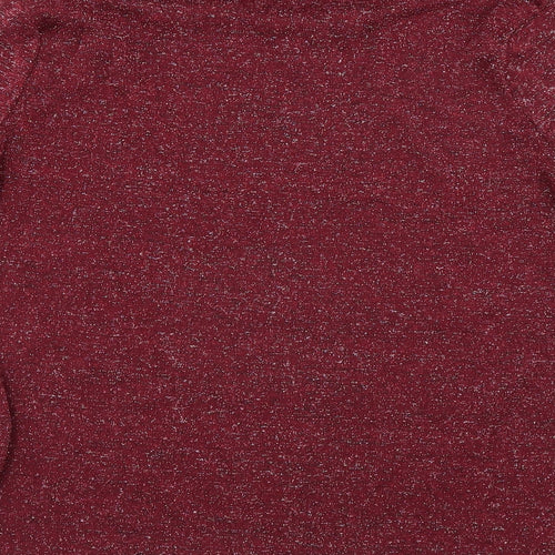 Lotties Womens Purple   Pullover Jumper Size 8  - glittery